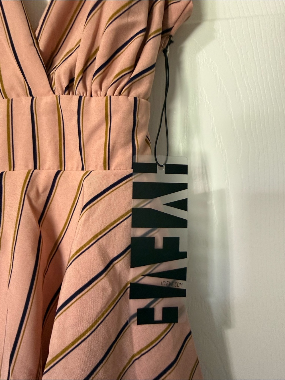 HYFVE NWT Striped Halter Tiered Dress- S - Picture 4 of 7